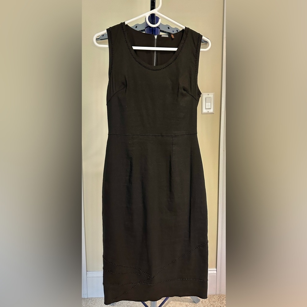 Elie Tahari black dress - linen blend